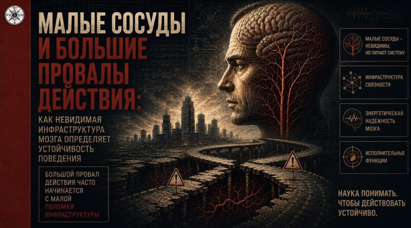 Малые сосуды и большие провалы действия: как невидимая инфраструктура мозга определяет устойчивость поведения