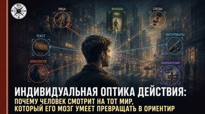 Индивидуальная оптика действия: почему человек смотрит на тот мир, который его мозг умеет превращать в ориентир