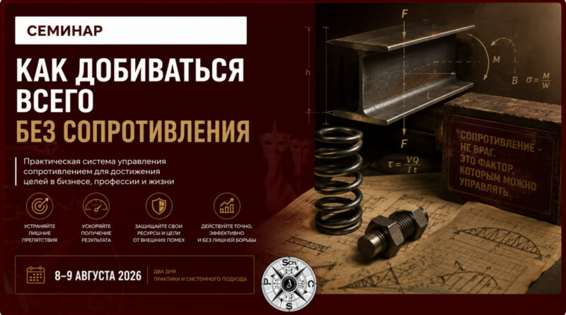 Семинар «Как добиваться всего без сопротивления» Семинар «Как добиваться всего без сопротивления»